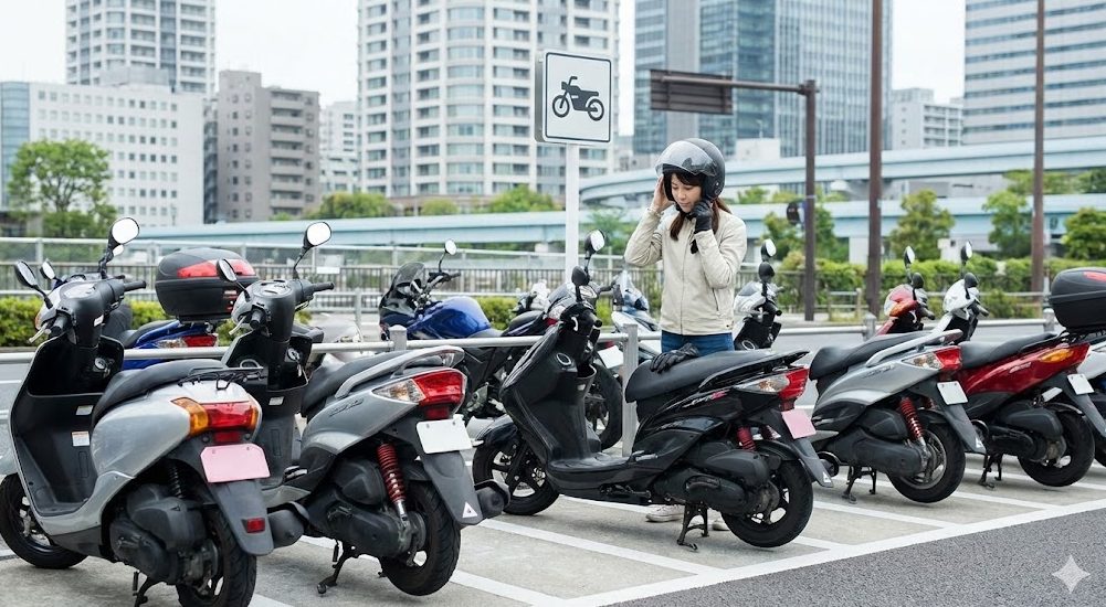 三宮エリアでバイクや原付を停められる駐輪場