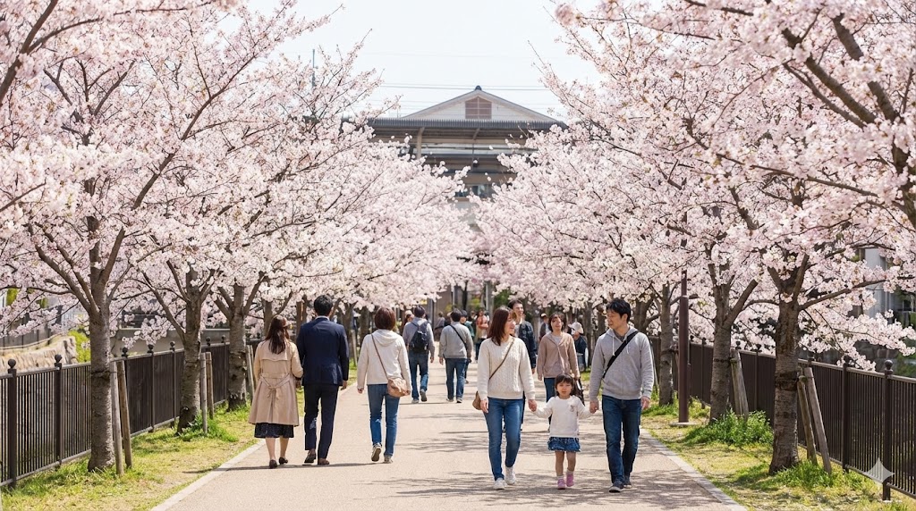 花のみちを散策するなら駅前で預ける