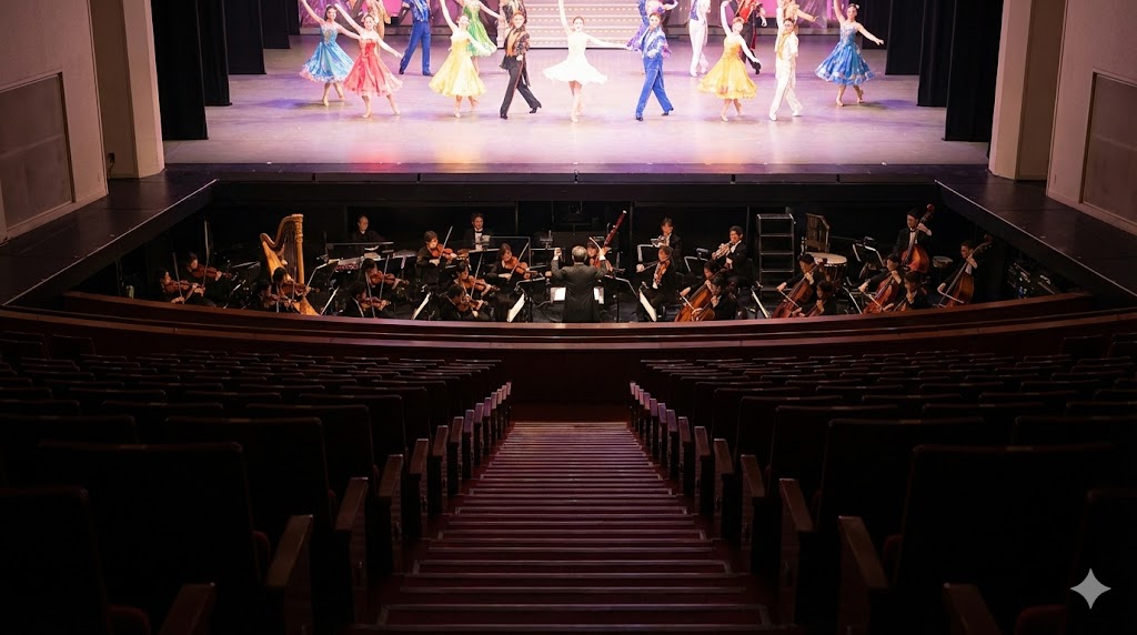 オーケストラピットも見える独自の視覚体験