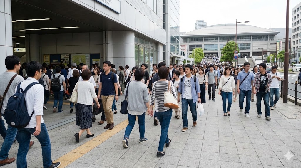 最寄り駅からの距離と周辺の混雑