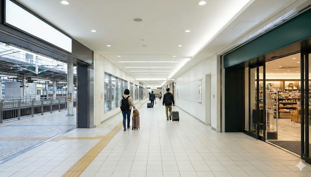 新神戸駅直結のアクセスルートとロッカー