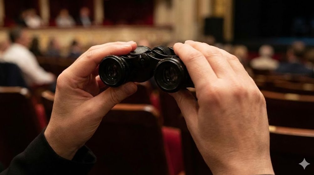 オペラグラスが必要な座席位置の目安