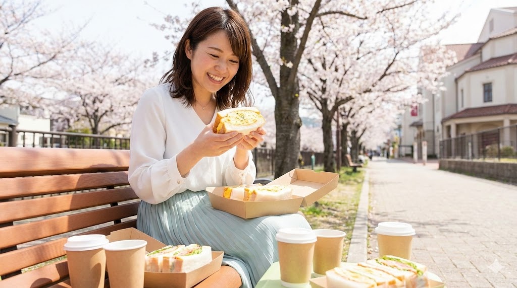 サンドウィッチルマン花のみち店の聖地ランチ