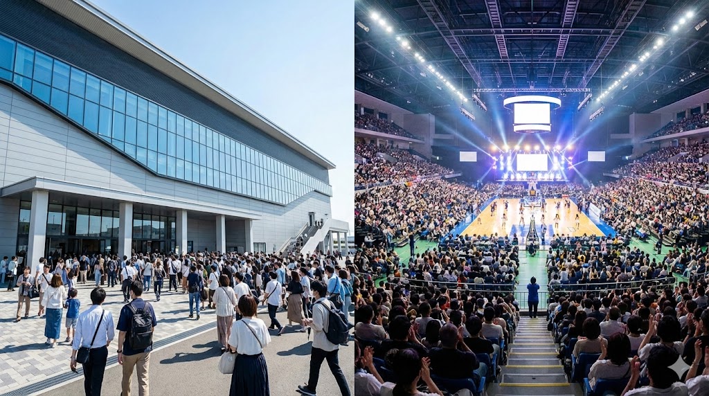 おおきにアリーナ舞洲のキャパ徹底解説！座席表やアクセス情報を紹介