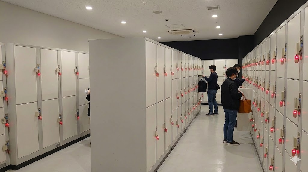 ロッカーの数や場所と埋まる時間