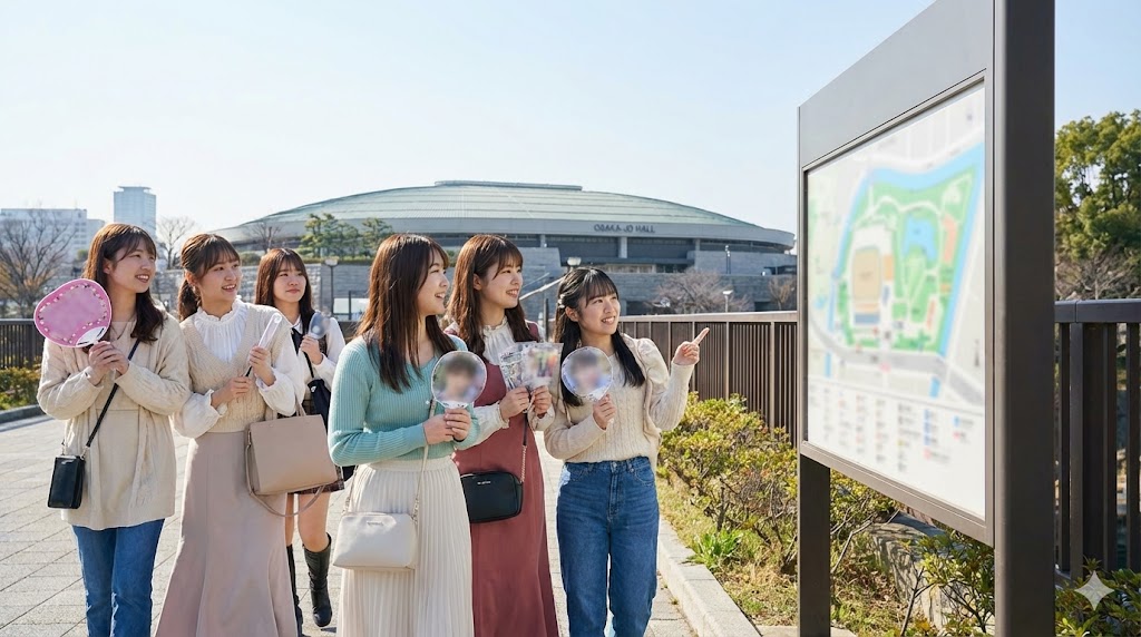 大阪城公園駅から大阪城ホールへのアクセスと徒歩ルート