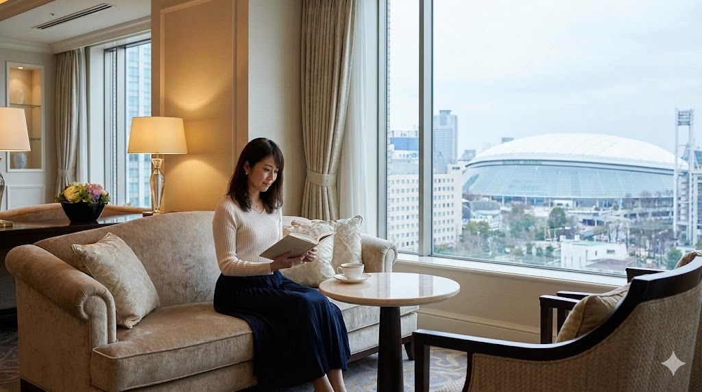 桜島駅前のリーベルホテルで優雅に待機