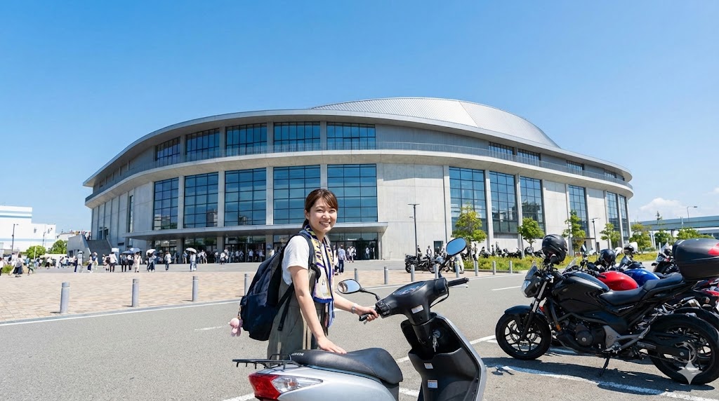 おおきにアリーナ舞洲のバイク駐輪場ガイド！料金や混雑対策を解説