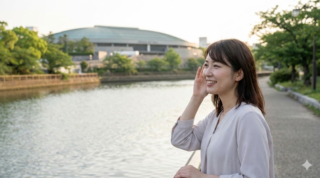 北側の第二寝屋川沿いは音がクリアに届く聖地