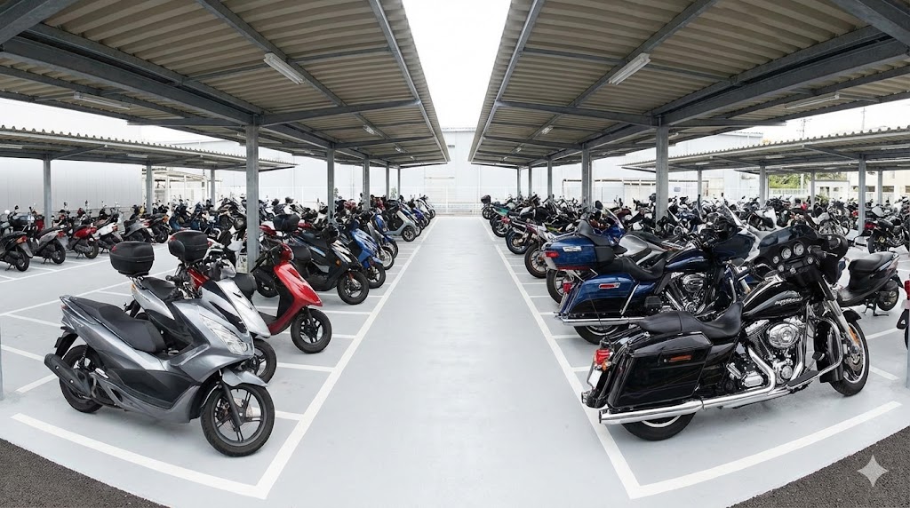 原付から大型バイクまで対応する施設一覧