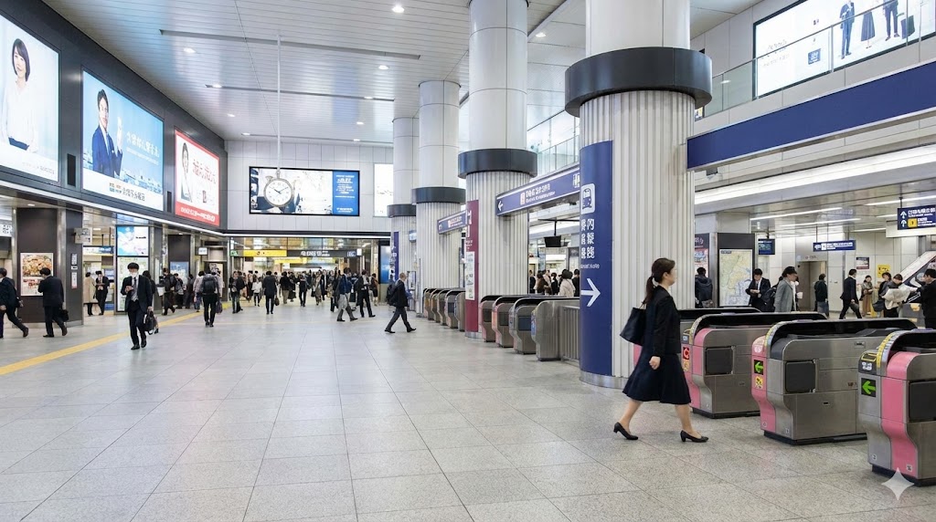 阪急や阪神の大阪梅田駅へ最短で向かうための動線