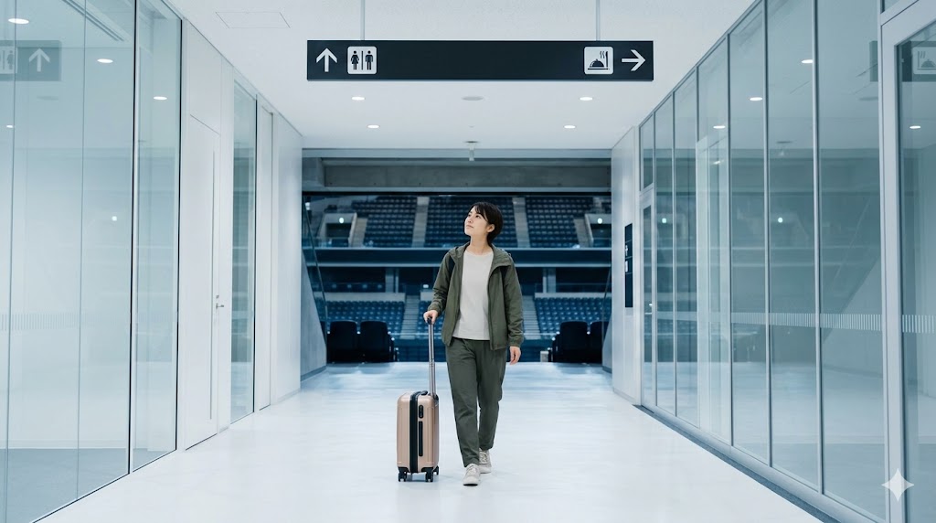 遠征の不安を解消するIGアリーナの設備（ロッカー・トイレ・飲食）