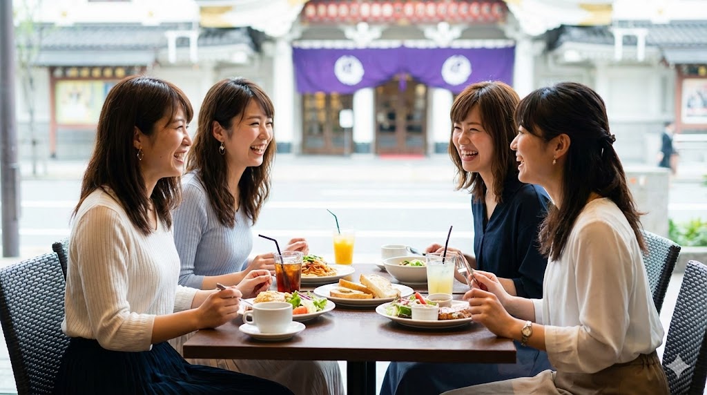 観劇前に女子会で盛り上がる予約必須のランチ