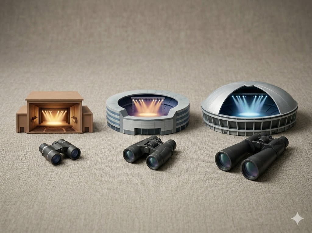 【規模別】ライブの双眼鏡は「会場の広さ」で選ぶのが鉄則